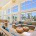 Element Ontario Rancho Cucamonga lounge with large windows and desert-style seating area