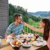 Goldener Adler Oberried - Hotel & Appartements terrace breakfast with mountain views in Oberried