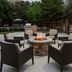 Residence Inn by Marriott Fort Worth Cultural District patio with fire pit and outdoor seating