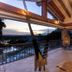Visus Hotel Boutique & Spa terrace with hammock chairs and sunset view over Fonda Central