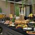 Breakfast buffet at Protea Hotel by Marriott Bloemfontein in Bloemfontein with fruit, pastries and hot dishes