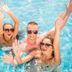 Guests waving in the swimming pool at Western Motel Inn and Suites Hazlehurst in Hazlehurst