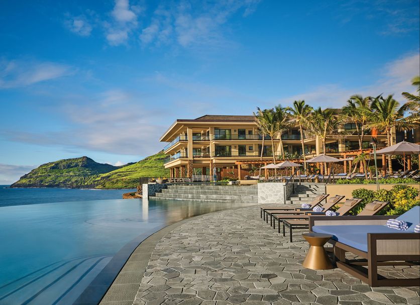Timbers Kauai Ocean Club & Residences in Lihue with infinity pool and oceanfront resort views
