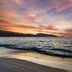 Sunset beach view at Courtyard by Marriott Phuket, Patong Beach Resort in Patong with calm waves