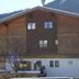 Pension Berggeist in Sölden, alpine lodge exterior with snowy mountain backdrop