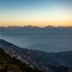 Everest Manla Resort in Nagarkot with sunrise mountain views and distant Himalayan peaks