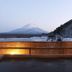 Yamadaya Hotel in Fujikawaguchiko with open-air bath and Mount Fuji view at dusk