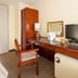 Fukuyama Terminal Hotel room with desk, chair, TV and mini fridge in Fukuyama