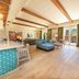 Harrah's Resort Southern California living area with sectional seating, bar counter, and sliding doors to balcony