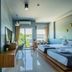 The Rubber Hotel (Sha Plus+) in Thep Krasattri, twin beds, balcony view, desk and seating area