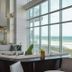 Residence Inn by Marriott Myrtle Beach Oceanfront lobby with oceanfront windows and beach view
