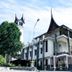 Campago Resort Hotel in Bukittinggi with distinctive Minangkabau-style roofs and lush greenery
