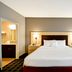 TownePlace Suites by Marriott Dallas Lewisville guest room with king bed, sofa, and adjoining bathroom