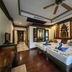 Ayodhaya Palace Beach Resort Krabi, Ao Nang: twin beds with towel swans in a decorated guest room