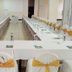 Rainbow Ruiru Resort Nairobi conference room set with long U-shaped banquet tables and chairs