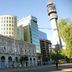 Hotel Diego de Almagro Santiago Centro in Santiago with historic facade and city tower backdrop