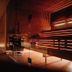 Hotel & Restaurant Goldener Pflug in Ludwigsburg spa sauna with warm wood paneling and glass walls