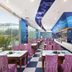 Xiamen Harbor Bay Hotel (Zhongshan Road First Wharf Store) dining room with ocean-themed mural and large windows