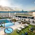 Kempinski Palace Cairo rooftop pool and sun loungers with palace-style courtyard views in Cairo