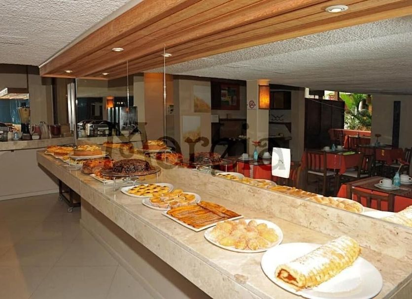 Pousada Mareia in Morro de Sao Paulo breakfast buffet with pastries and fruit