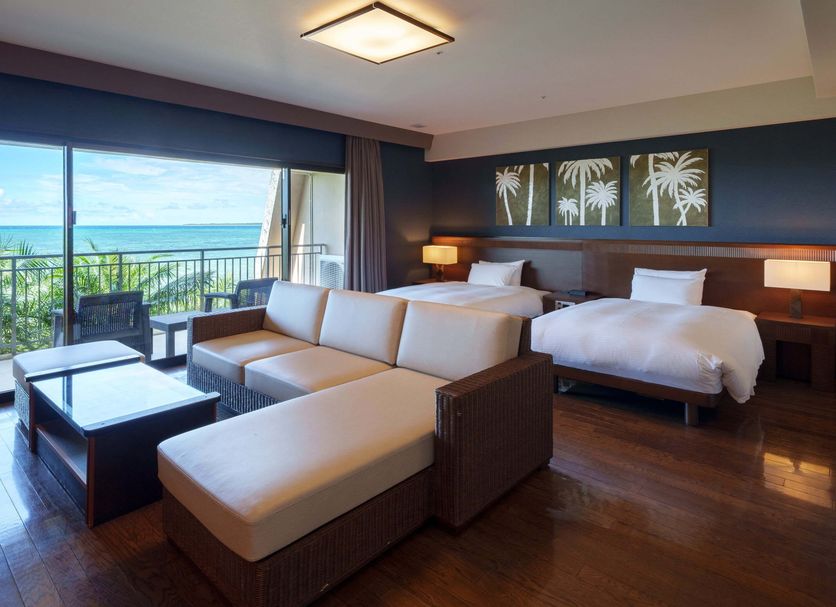 Grandvrioresort Ishigakijima Ocean's Wing & Villa Garden room with ocean-view balcony in Ishigaki
