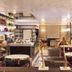 Tamani Marina Hotel and Hotel Apartments Dubai lounge with marble tables, gold accents and city-view seating
