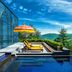 Wildflower Hall, An Oberoi Resort, Shimla infinity pool terrace with mountain and forest views