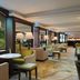 The Ritz-Carlton New York Central Park lounge with arched window views of greenery and city landmarks