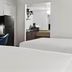 Studio 6 San Luis Obispo Ca South room with two beds and mini fridge in San Luis Obispo