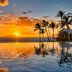 Wailea Beach Resort - Marriott, Maui infinity pool at sunset with ocean view and palm trees