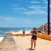 Hostel Dos Gringos in Maricá with oceanfront terrace and waves beside a rocky shoreline