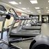 Hampton Inn & Suites Durham/North I-85 fitness room with treadmills, weights and exercise ball in Durham