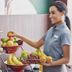 Fairfield Inn & Suites by Marriott Seymour breakfast area with guests selecting fresh fruit and cereal