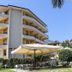 Europa Stabia Hotel in Castellammare di Stabia with balconies, garden seating and mountain backdrop