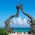 Illusion Xpress I Attraction Hotel Deluxe in Playa del Carmen with oceanfront sculptures and beach view