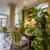 Hotel Romance Malesherbes by Patrick Hayat Paris lobby with plants, tiled floor and seating