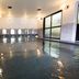 Indoor pool at Inuyama International Youth Hostel in Inuyama with stone walls and arched windows
