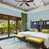 ITC Grand Goa, A Luxury Collection Resort & Spa in Cansaulim: twin beds, balcony view and ceiling fan