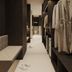 Bo Xuan Hotel (Beijing Yungang Nangong) in Beijing, hallway-style wardrobe with robes and slippers