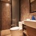 Hanting Hotel Lujiazui South Pudong Road bathroom with shower, toilet and sink in Shanghai