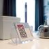 Hotel Friedrichstraße in Lampertheim reception counter with guest key card and service bell