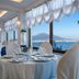 La Panoramica Hotel in Castellammare di Stabia dining room with bay and mountain view through large windows