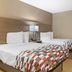 Red Roof Inn Detroit-Rochester Hills/Auburn Hills guest room with two double beds and a vanity