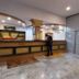 Hotel Sea Coast Digha lobby with reception desk and marble floor