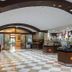Adalya Art Side in Side: hotel buffet restaurant with checkered floor and curved ceiling