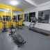 Hotel Santa Cruz Huatulco gym with treadmill, exercise bench and cardio machines in Santa Maria Huatulco