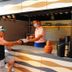Best Life Apart Hotel Alanya outdoor bar with staff serving a seated guest