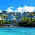 Breakfast at Monaco - Palais Boracay hillside resort overlooking turquoise water and beach in Boracay