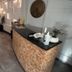 Theoxenia Caldera Hotel in Thera lobby with front desk and seating area