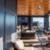 Hammetts Hotel in Newport balcony lounge with wicker chairs and marina views